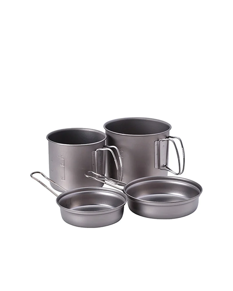 Snow Peak titanium trek combo cookset comparison