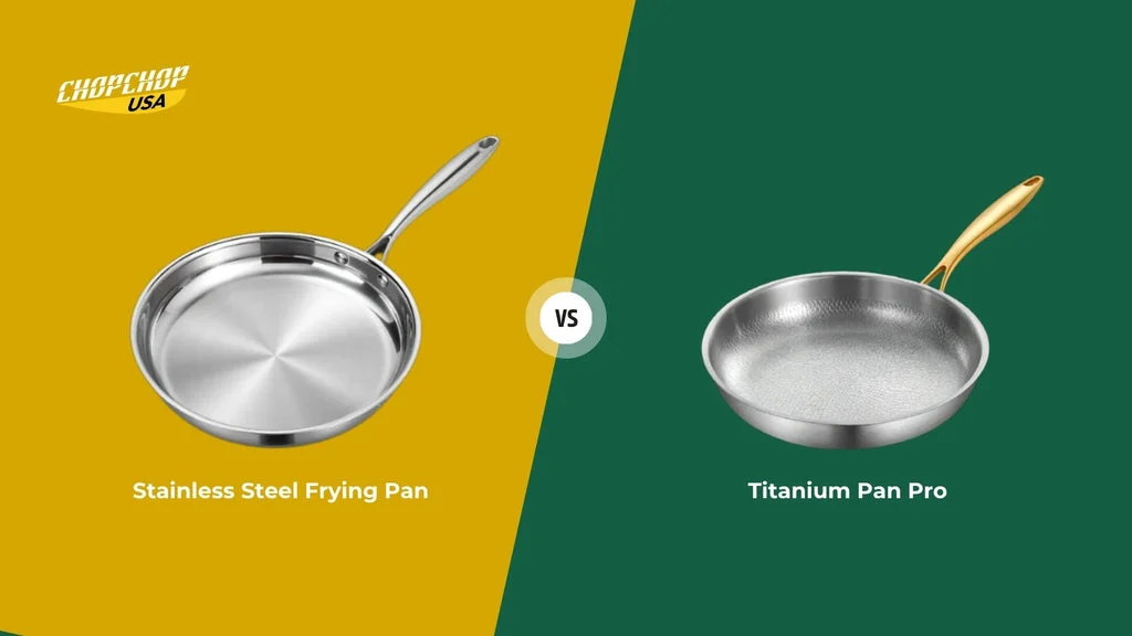 Titanium Biocompatibility and Food Grade Titanium: What the Standards Actually Say (And What They Don’t) 11 Titanium vs stainless steel cookware side by side - food safety and performance comparison
