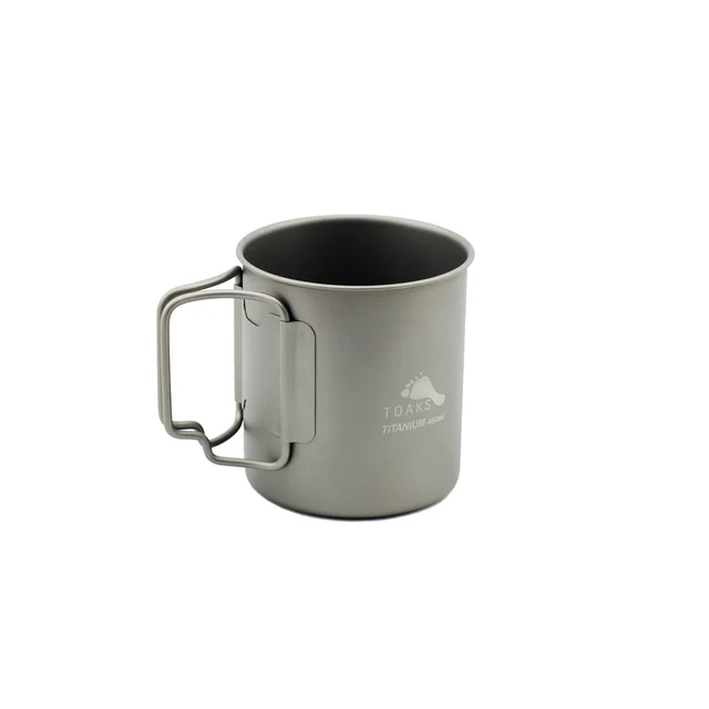 TOAKS tazza in titanio 450ml a parete singola - tazza da campeggio ultraleggera