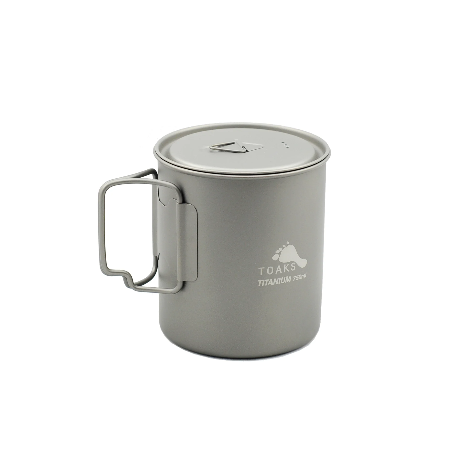 Toaks titanium 750ml camping pot - ultralight backpacking cookware