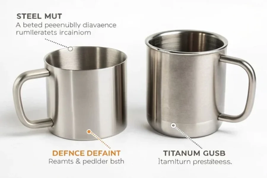 Titan-Edelstahl-Keramik-Vergleich